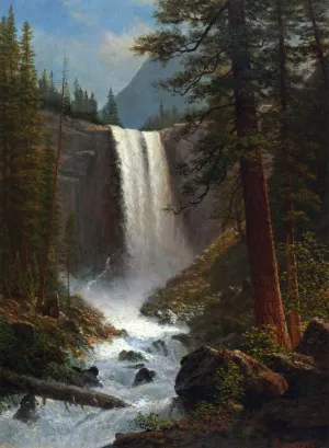Vernal Falls by Albert Bierstadt - Oil Painting Reproduction