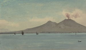 Vesuvius by Albert Bierstadt Oil Painting