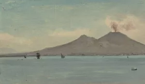 Vesuvius by Albert Bierstadt Oil Painting