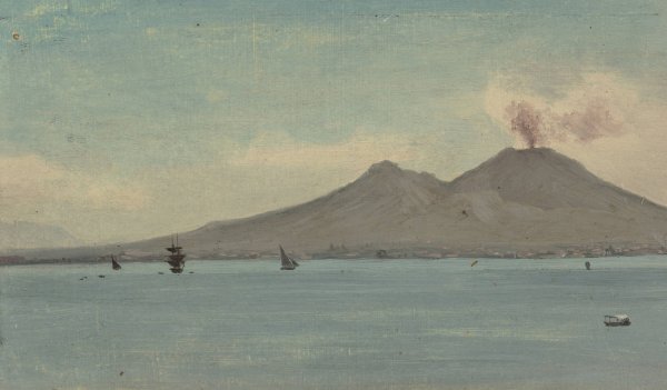 Main Product Photo of Vesuvius  Painting by Albert Bierstadt