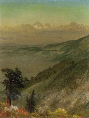 Wasatch Mountains by Albert Bierstadt - Oil Painting Reproduction