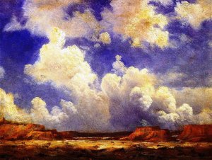 Western Landscape 2 by Albert Bierstadt Oil Painting