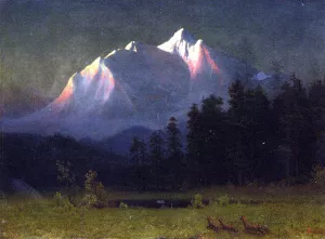 Western Landscape 4 by Albert Bierstadt Oil Painting