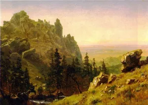 Wind River Country 3 by Albert Bierstadt Oil Painting