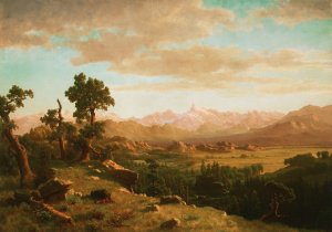 Wind River Country by Albert Bierstadt Oil Painting