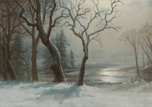 Winter In Yosemite by Albert Bierstadt Oil Painting