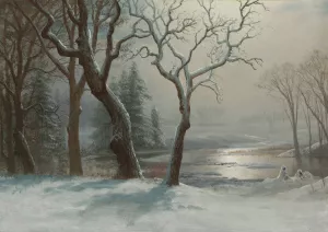 Winter In Yosemite by Albert Bierstadt Oil Painting