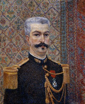 Portrait of Monsieur Pool by Albert Dubois-Pillet Oil Painting