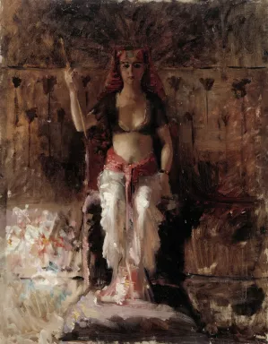 Egyptian Queen Oil painting by Albert Edelfelt