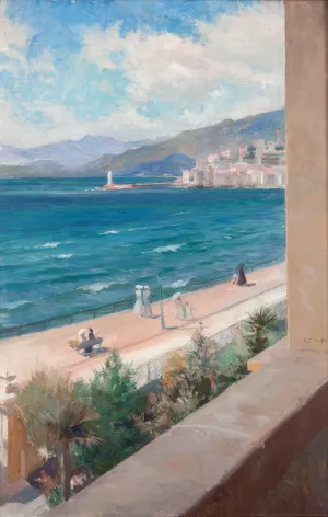 From my Window in Cannes Oil painting by Albert Edelfelt