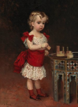 Grand Duke Andrei Vladimirovich as a Child by Albert Edelfelt Oil Painting