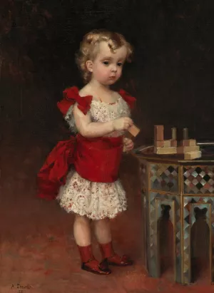 Grand Duke Andrei Vladimirovich as a Child by Albert Edelfelt Oil Painting