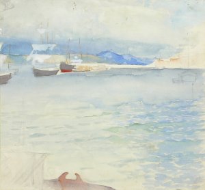 Haikon Lahti by Albert Edelfelt Oil Painting