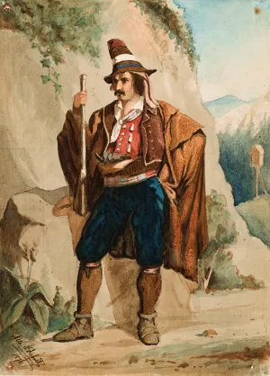 Italian Bandit Oil painting by Albert Edelfelt