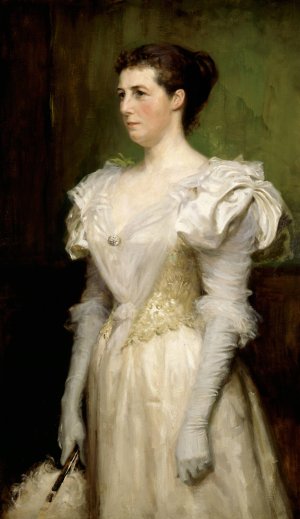Mrs John Gallatly by Albert Edelfelt Oil Painting