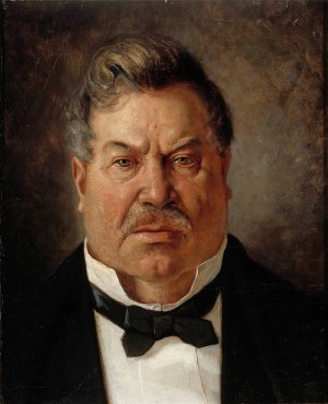 Portrait of August Streng by Albert Edelfelt Oil Painting