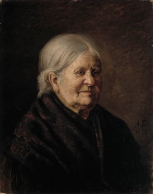 Portrait of Fredrika Snygg by Albert Edelfelt Oil Painting