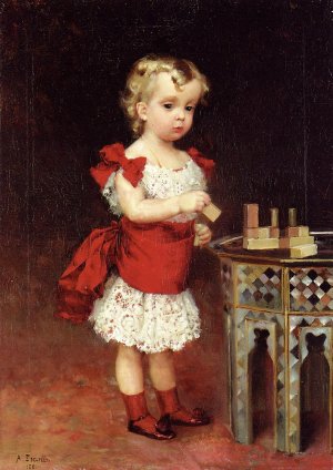Portrait of Grand Duke Andrei Vladimirovich as a Child Oil painting by Albert Edelfelt