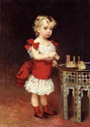 Portrait of Grand Duke Andrei Vladimirovich as a Child painting by Albert Edelfelt