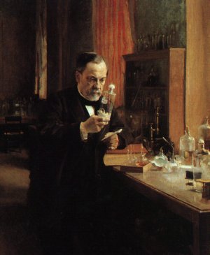 Portrait of Louis Pasteur Oil painting by Albert Edelfelt