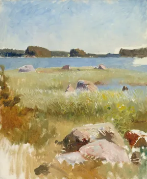 Saaristomaisema ; keskenerainen Oil painting by Albert Edelfelt