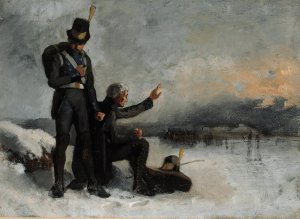 Scene From The Finnish War by Albert Edelfelt Oil Painting