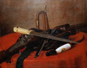 Still Life by Albert Edelfelt Oil Painting
