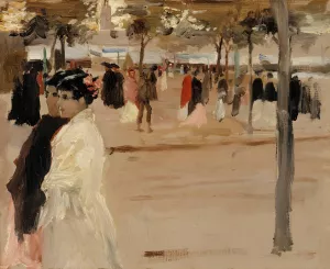 Study for the Shore Road in San Telmo, Seville Oil painting by Albert Edelfelt