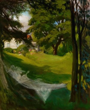 The Artist's Summer Villa in Haikko from the Sea by Albert Edelfelt Oil Painting