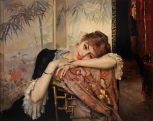 The Parisienne by Albert Edelfelt Oil Painting