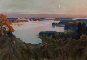 View Over Haikko by Albert Edelfelt Oil Painting