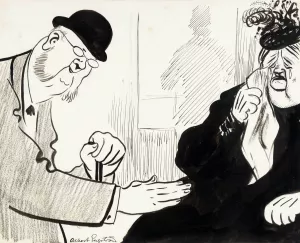 A Very Fat Woman by Albert Engstrom A Very Fat Woman by Albert Engstrom Oil Painting