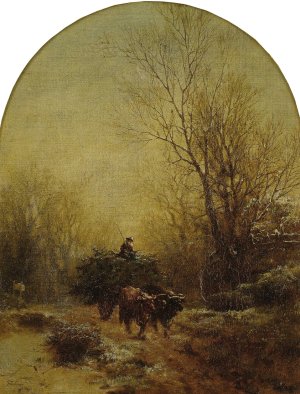 A Full Wagon by Albert Fitch Bellows Oil Painting