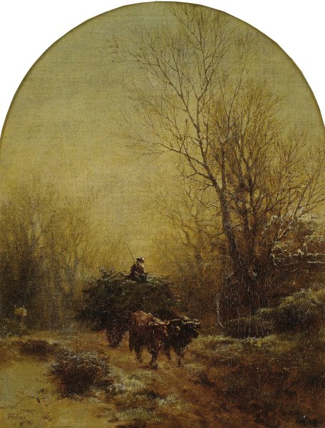 A Full Wagon  by Albert Fitch Bellows - Hand-Painted Oil Painting Reproduction
