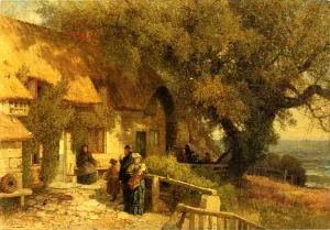 An Inn by the Ocean Oil painting by Albert Fitch Bellows