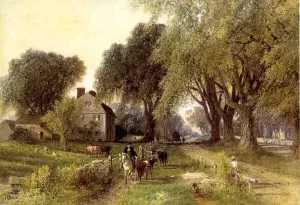 Country Life Oil painting by Albert Fitch Bellows