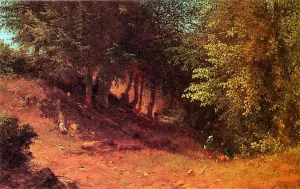 Picnic in a Summer Landscape painting by Albert Fitch Bellows