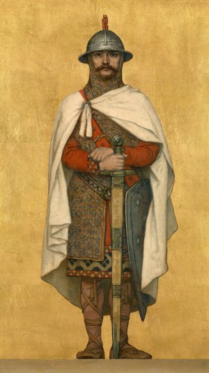 Baldwin I of Constantinople by Albert Frans Lieven De Vriendt Oil Painting