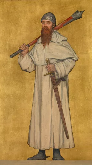 Baldwin II of Flanders by Albert Frans Lieven De Vriendt Oil Painting