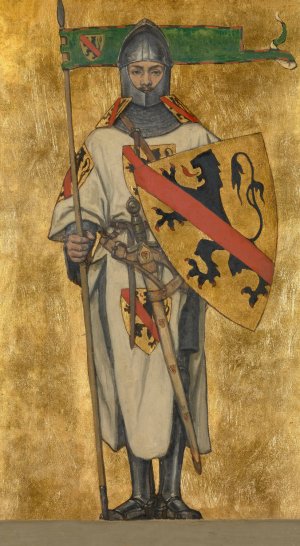 John I of Namur by Albert Frans Lieven De Vriendt Oil Painting