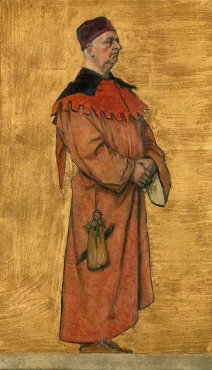 Robrecht van den Borse by Albert Frans Lieven De Vriendt Oil Painting
