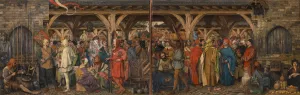 The Annual Fair by Albert Frans Lieven De Vriendt Oil Painting