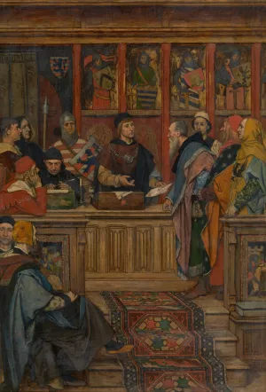 The Hanseatic League receives its Charter by Albert Frans Lieven De Vriendt Oil Painting