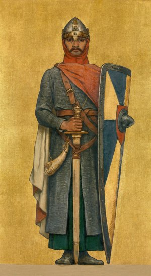 Thierry of Alsace by Albert Frans Lieven De Vriendt Oil Painting