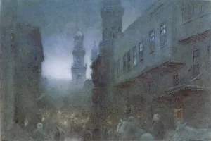 Cairo by Albert Goodwin Oil Painting