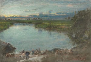 Demerara, Guyana by Albert Goodwin Oil Painting