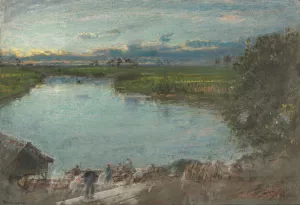 Demerara, Guyana by Albert Goodwin Oil Painting