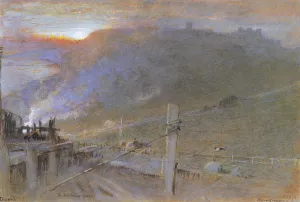 Dover, The Harbour Works Oil painting by Albert Goodwin