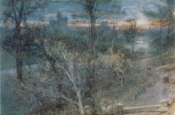 Main Product Photo of Durham Painting by Albert Goodwin