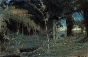 Fireflies, Trinidad by Albert Goodwin Oil Painting